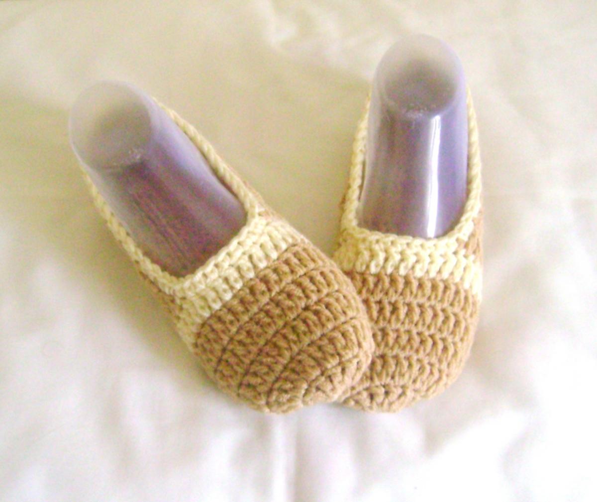 Unisex Slippers Beige Cream Wool Slippers Crochet Slippers Woman Slippers Home Shoes Cosy Slippers Man Slippers